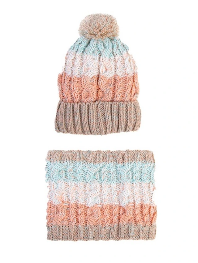 CONJUNTO NIÑA CUELLO Y GORRO MUYDEMI