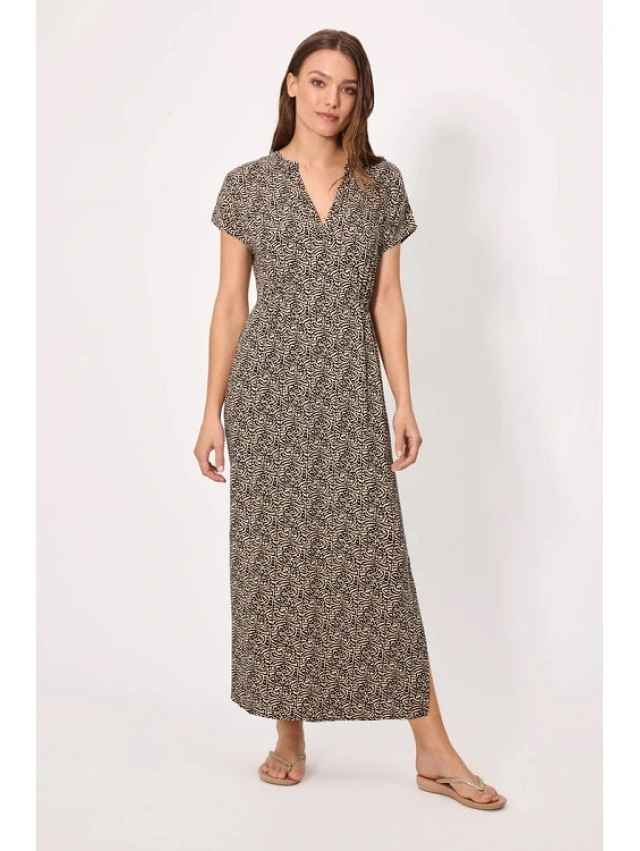 VESTIDO LARGO MANGA CORTA Y. MORA